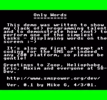 Image n° 1 - titles : Only Words by Mike Gordon